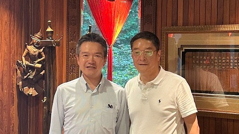 蔡建新總經(jīng)理與4月1日到任的丸紅（上海）有限公司董事長、總經(jīng)理米谷陽一先生會面